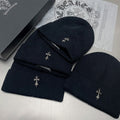 Chrome Hearts Knit Hat - Warm, Casual, Trendy Winter Streetwear Cross