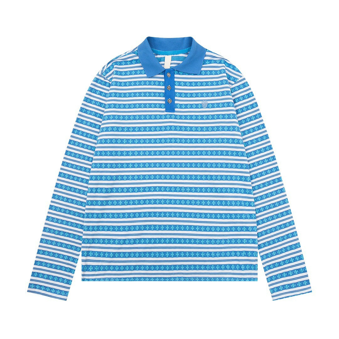 CHH Heart Long Sleeve Shirt Fashion Loose Long Sleeve Shirt