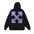 OW hoodie painting alphabet arrow print