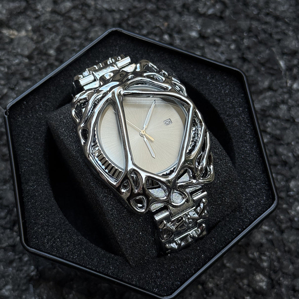 Men's watches y2k men's cobweb alabaster waterproof