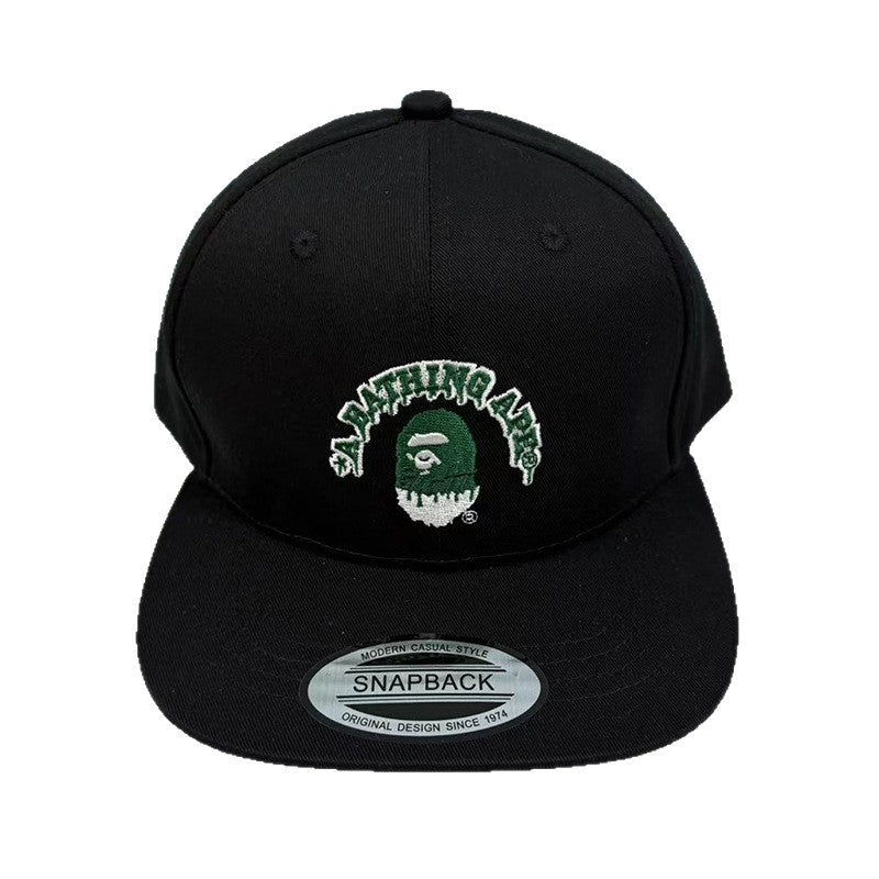 Bathing Ape Bape Hat Ape Head Flat Edge Cap Men's Baseball Cap Sunshade Sun Protection Cap