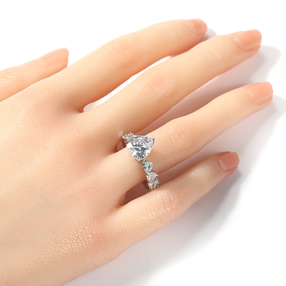 Rings Zircon Ring Full of Zirconium St. Valentine's Spectrum