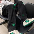 Men Jeans Men's Summer Casual Pants Loose Straight-Leg Wide-Leg Pants