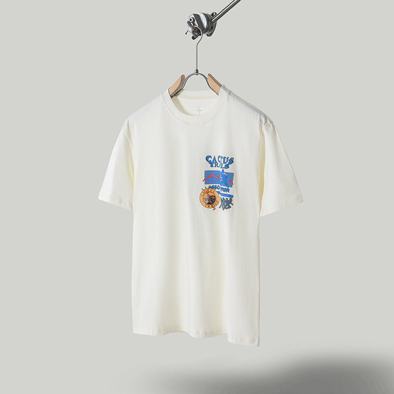Travis Scott T-Shirt Short Sleeve T-Shirt Loose Summer Casual T-Shirt