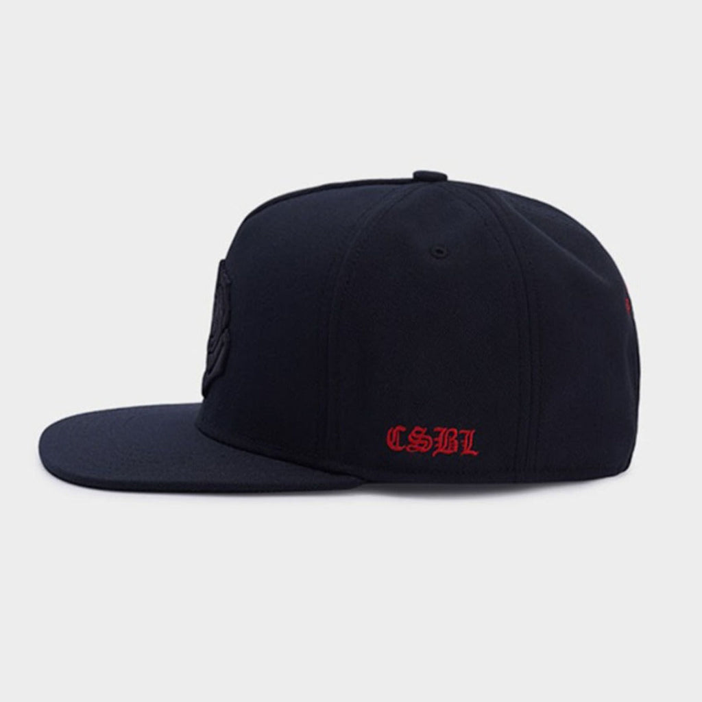 Trendy flat brimmed snapback hats rose embroider