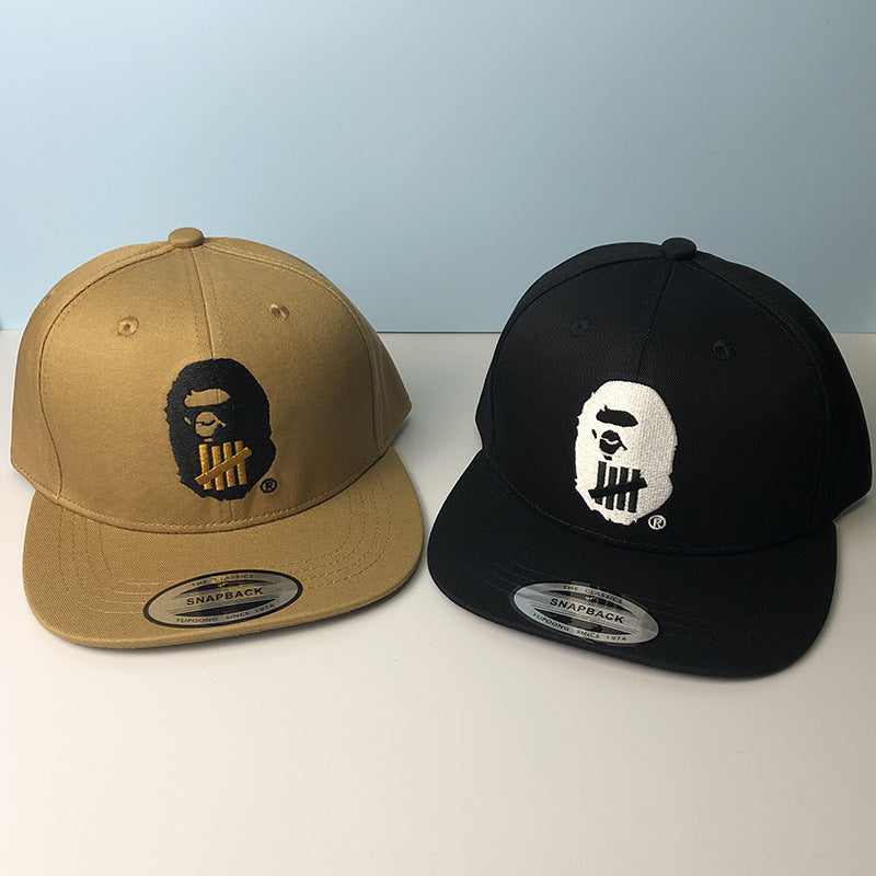 Bathing Ape Bape Hat Trendy brand ape head baseball cap Girls five bars flat edge hat Men's Japanese aape cap