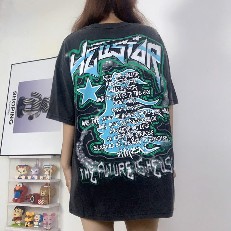 HS  T Shirt Casual Loose