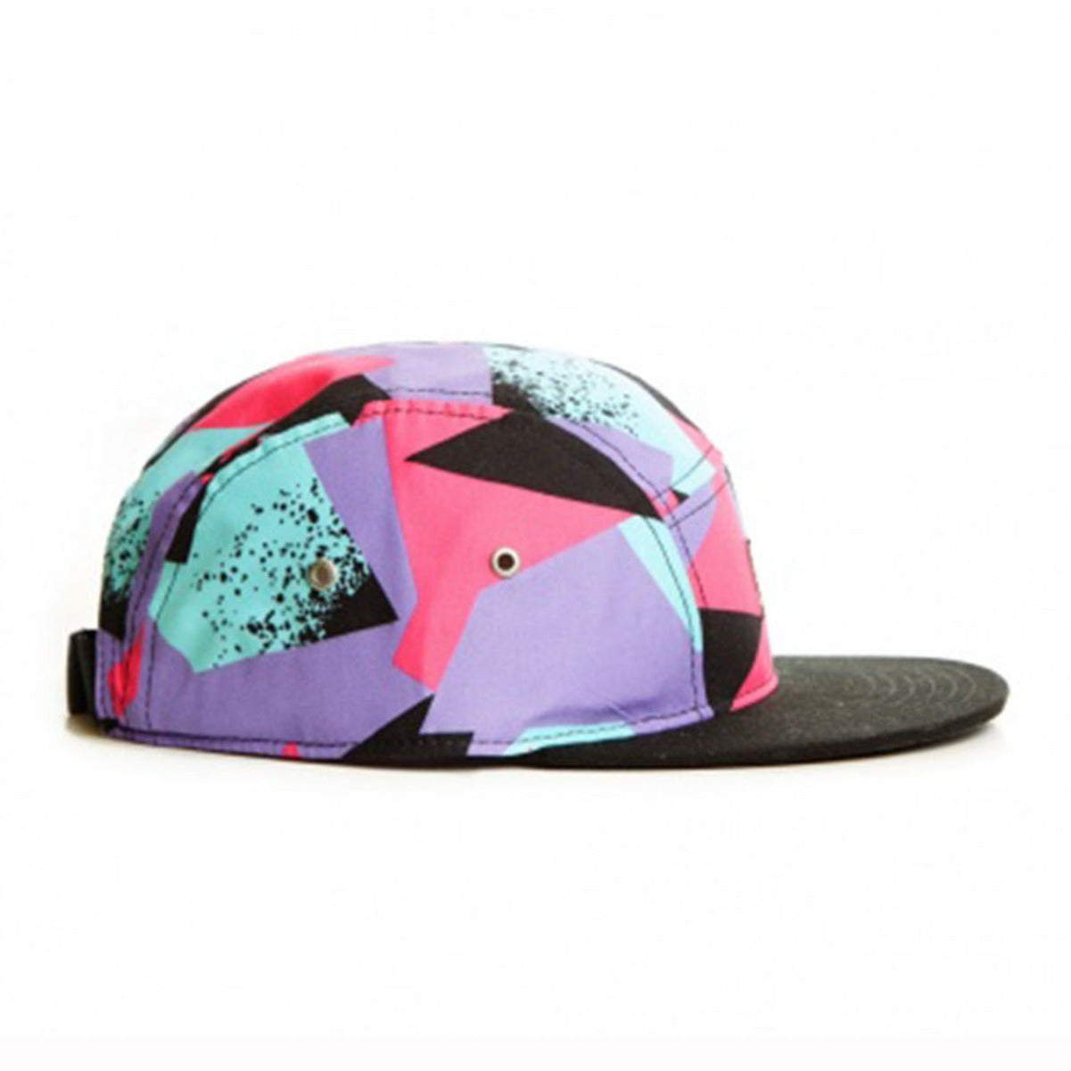 Trendy flat brimmed snapback hats colorful adjustable sun hat