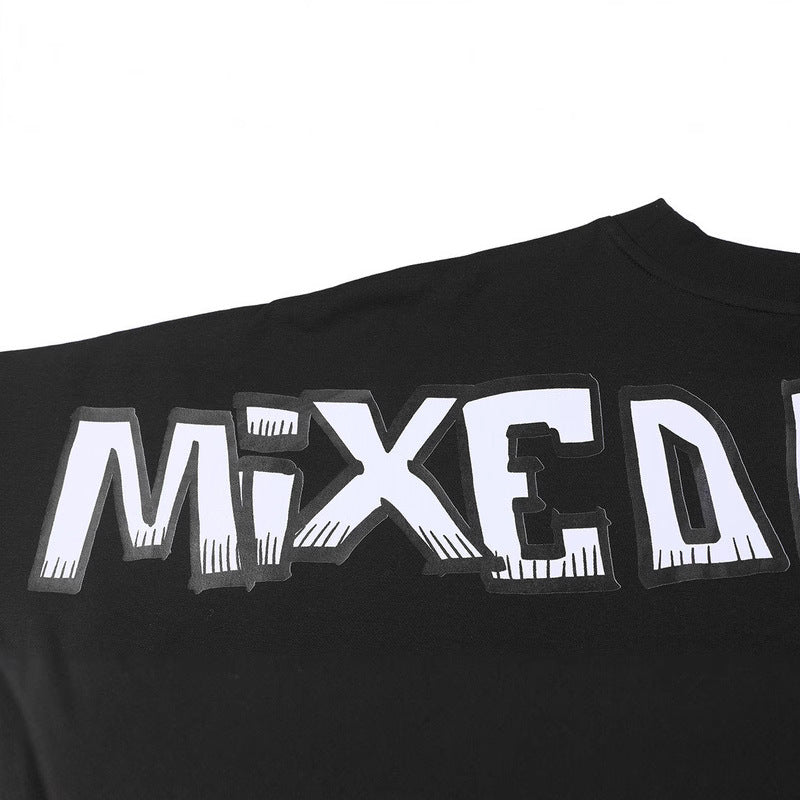 Mixed Emotion T-Shirt MIXED EMOTION Boxy Crew Neck Loose Short Sleeve