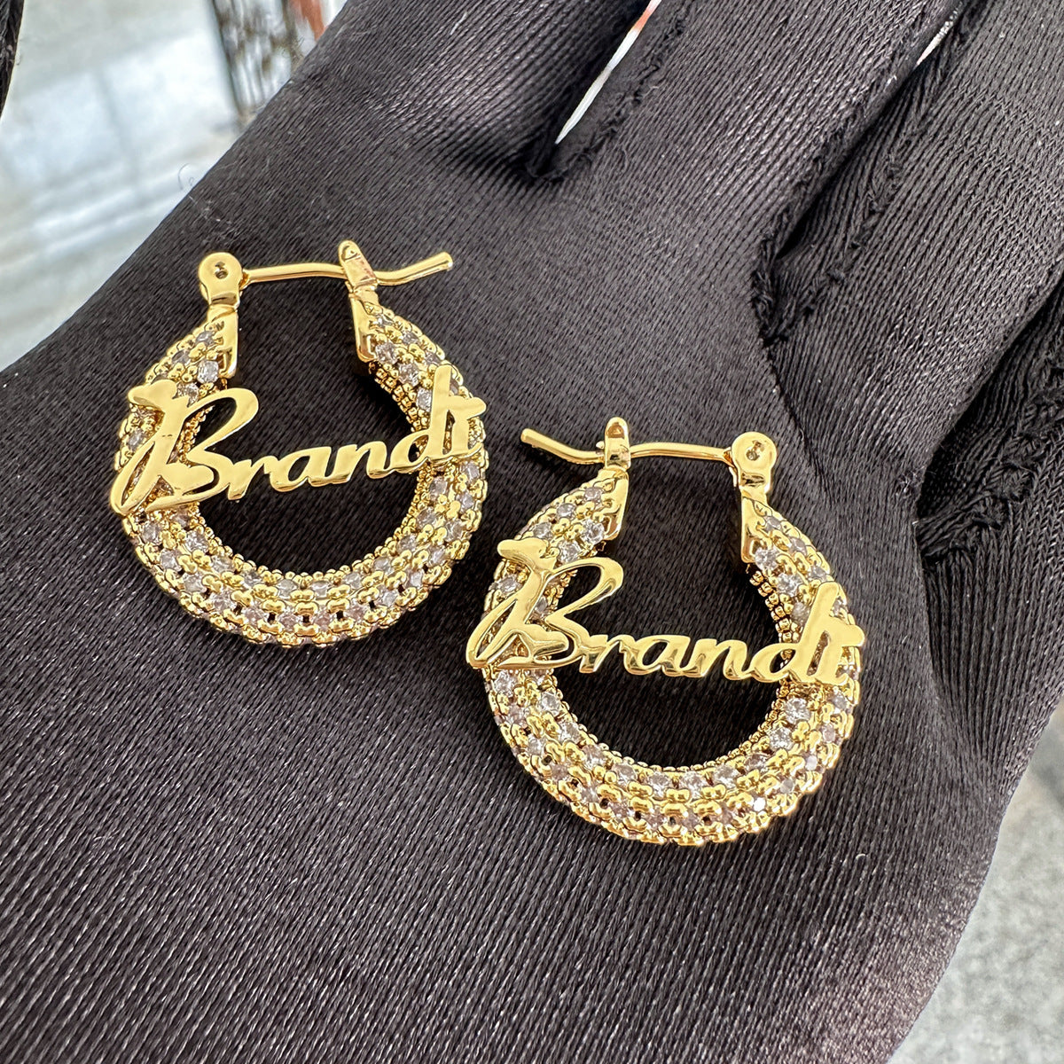 Earrings Zircon Custom Word Earrings Spectrum St. Valentine's