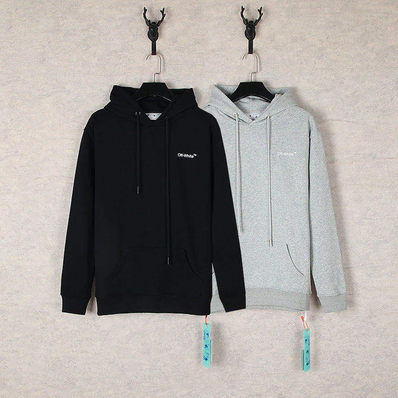 OW  hoodie EKG arrow pattern hooded