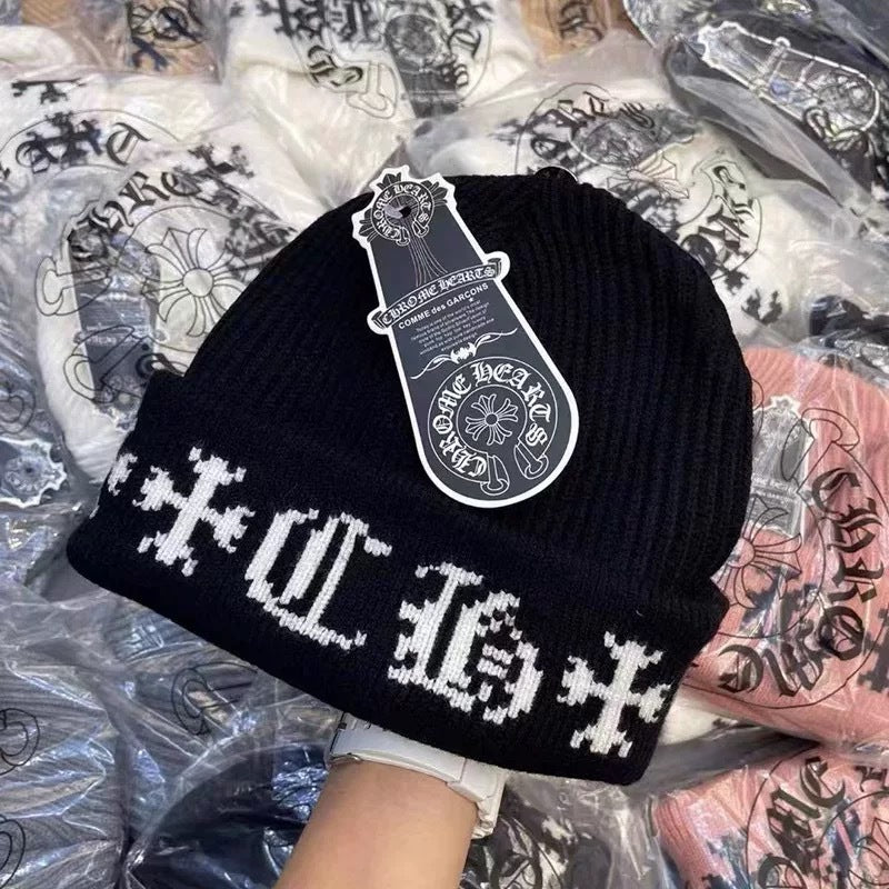 Chrome Hearts Knit Hat - Warm, Casual, Trendy Winter Streetwear
