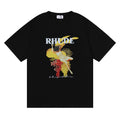 Rhude T Shirt Micro Label Alphabet Art Abstract Short Sleeve T-Shirt