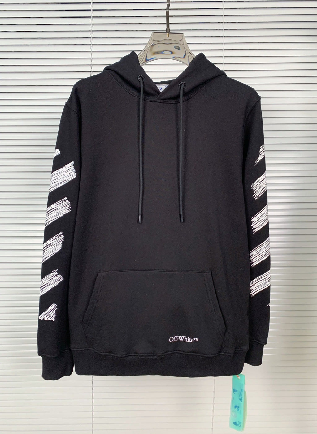 OW hoodie sketch arrow pattern hooded