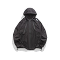 Unisex Jacket Mechanical Style Men's Assault Jacket Loose Oblique Zipper Hooded Jacket Windproof Jacket