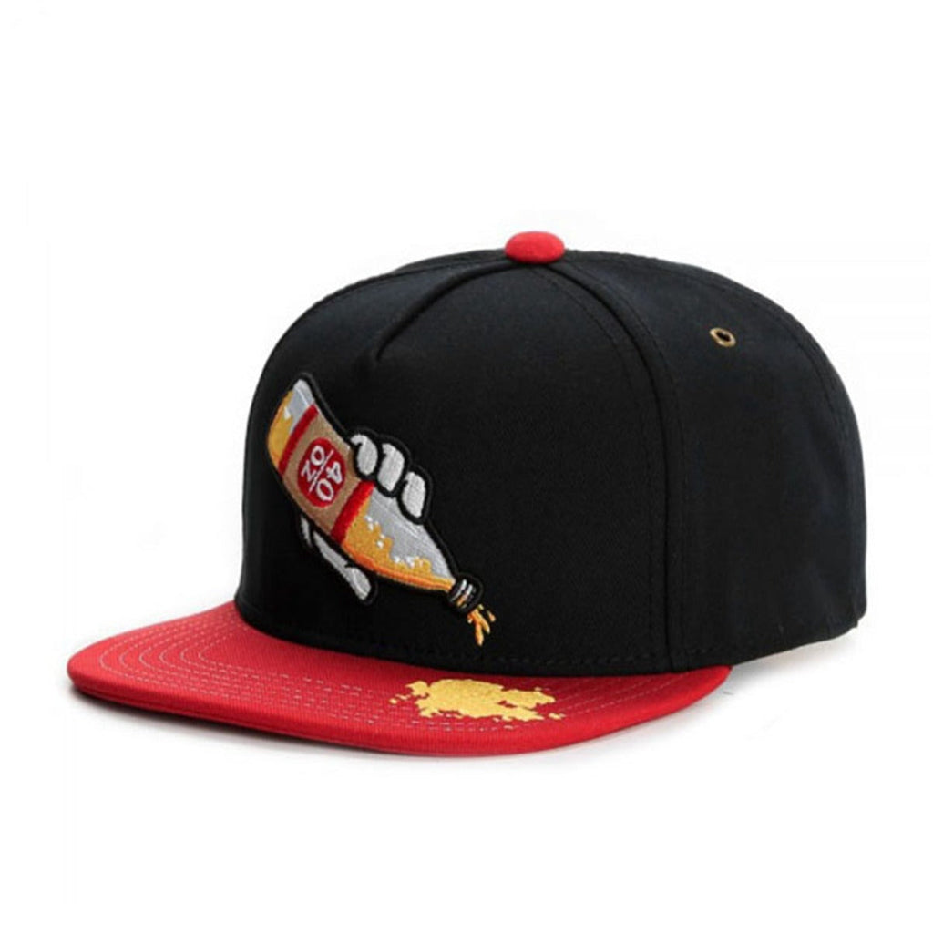 Trendy flat brimmed snapback hats spring and summer breathable sunshade