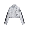 Unisex Jacket Retro Hooded Jacket Top Sports Zipper Coat