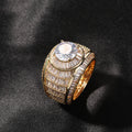 Rings Hip Hop Index Finger Ring Copper Zircon Ring ins Spectrum