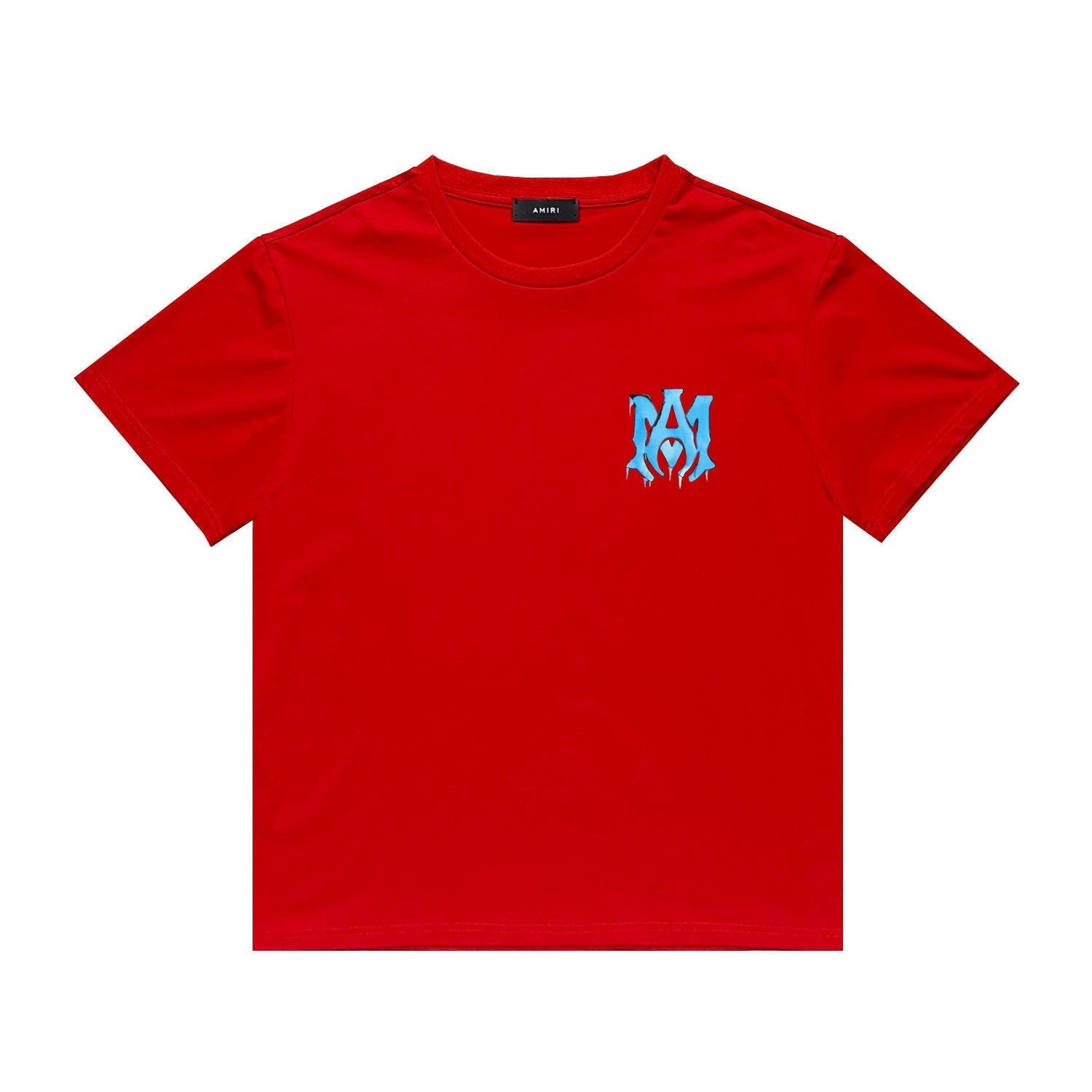 Amiri T Shirt Color Printed Casual round Neck Short Sleeve T-shirt