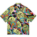 GUILTYPARTIES TIGER Shirts 24ss Science Fiction Graffiti, Rayon Casual, Hawaiian Short Sleeve Shirt