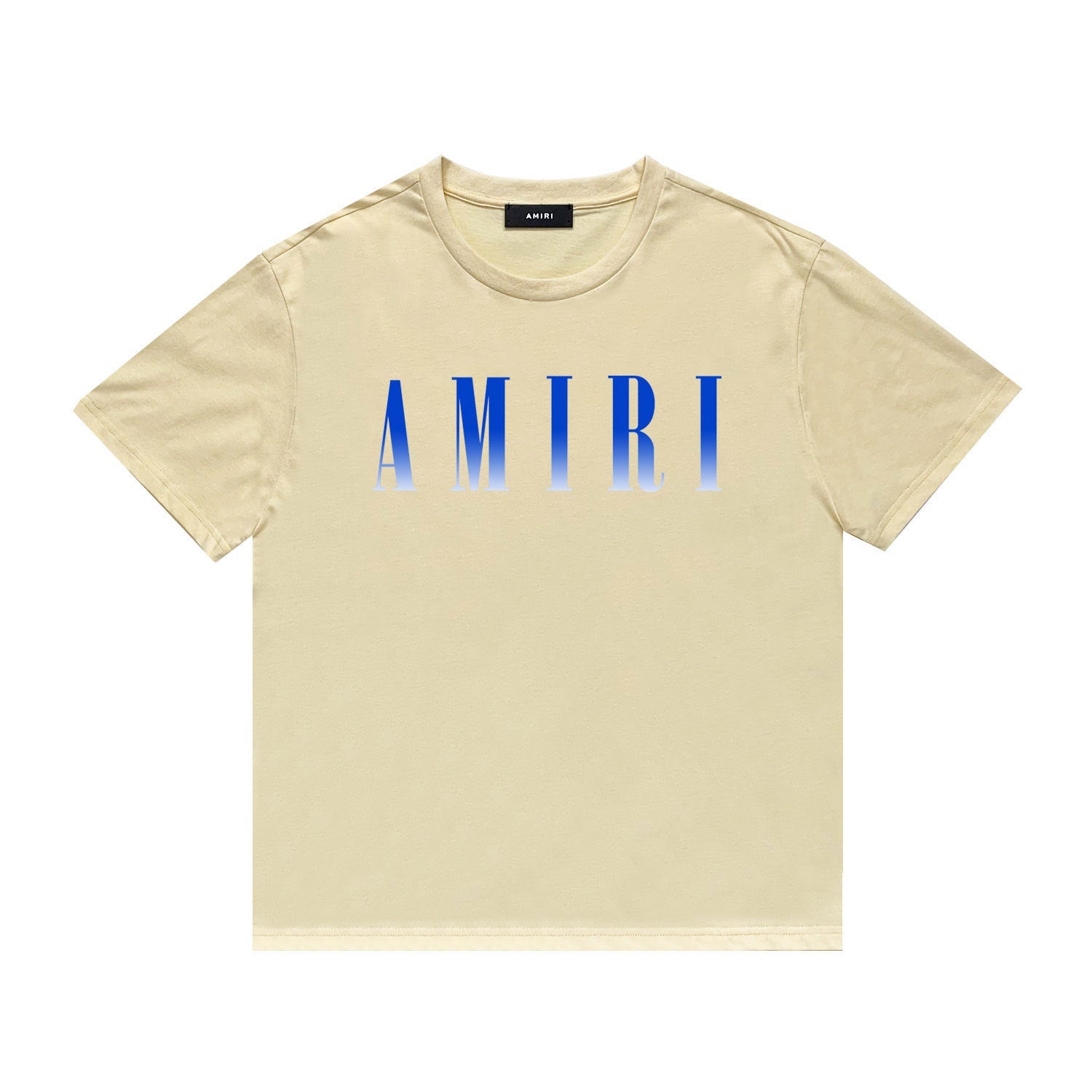 Amiri T Shirt Gradient Letter Flower Casual Short Sleeve T-shirt