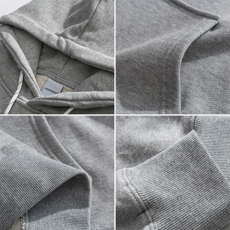 Men Pullover Hoodie Spring Sweater Men's Spring and Autumn Loose Top
