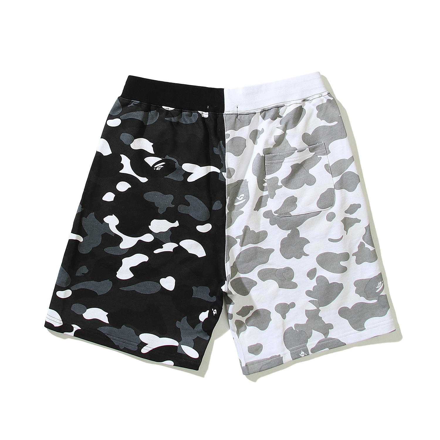 Bathing ape Bape Shorts Yin Yang luminous shark five-point pants straight beach pants