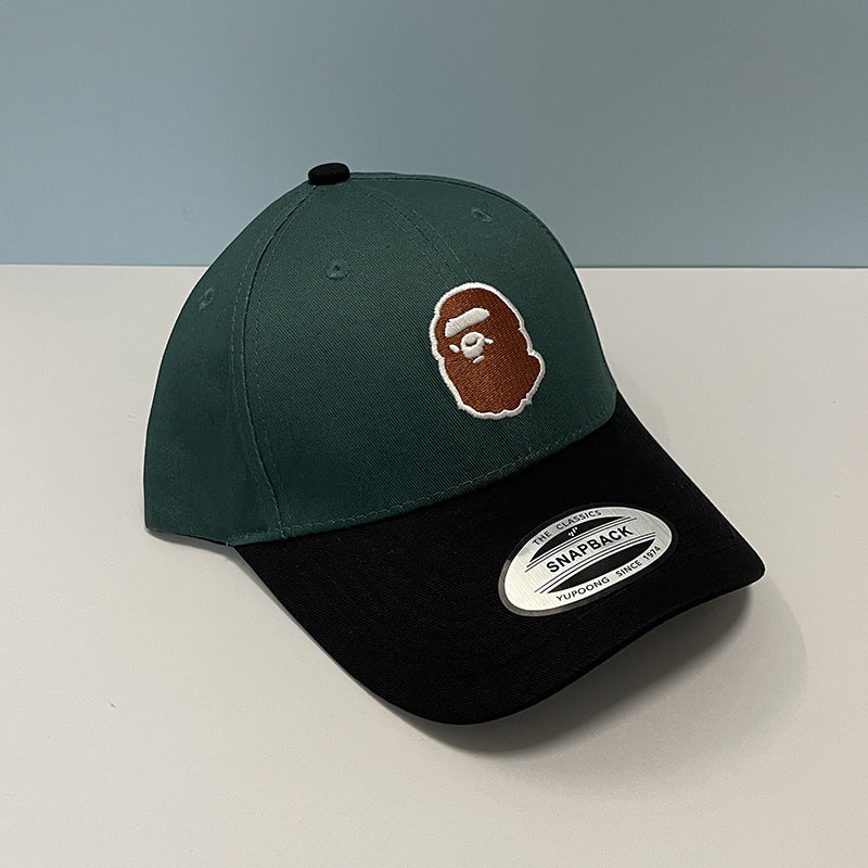 Bathing Ape Bape Hat Trendy brand ape head hat Sunshade sunscreen baseball cap Men's and women's simple cap