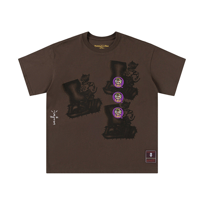 Travis Scott T-Shirt TRAVIS SCOTT Short Sleeve Summer KAWS Hip Hop T-Shirt