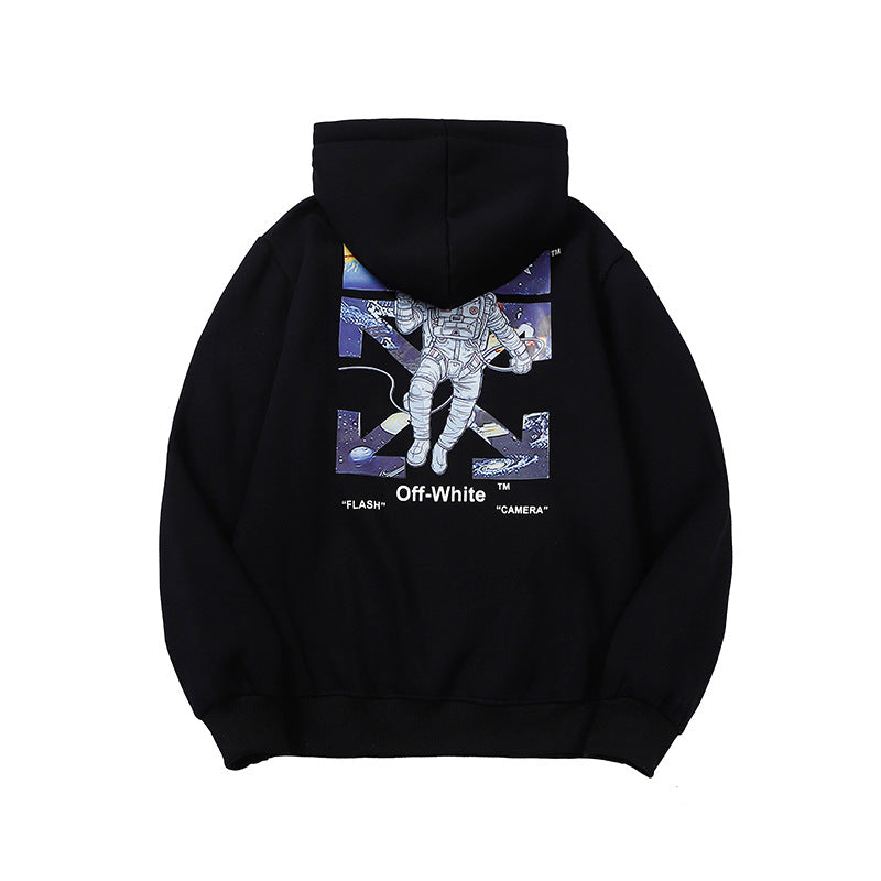 OW  hoodie space astronaut arrow fleece hooded