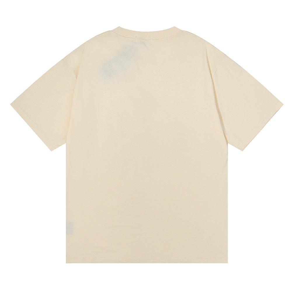 Rhude T Shirt Black Panther Letter Print Short Sleeve T-Shirt