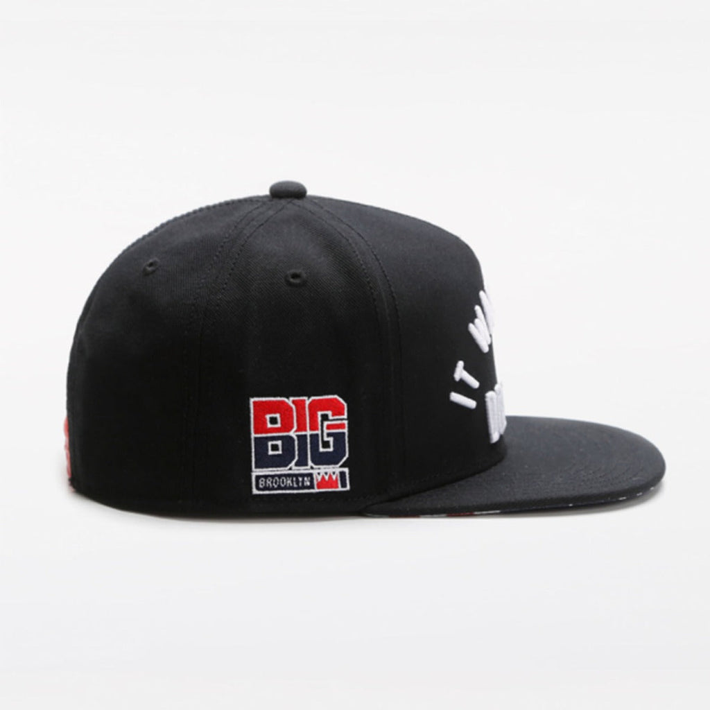 Trendy flat brimmed snapback hats Letter Embroidery