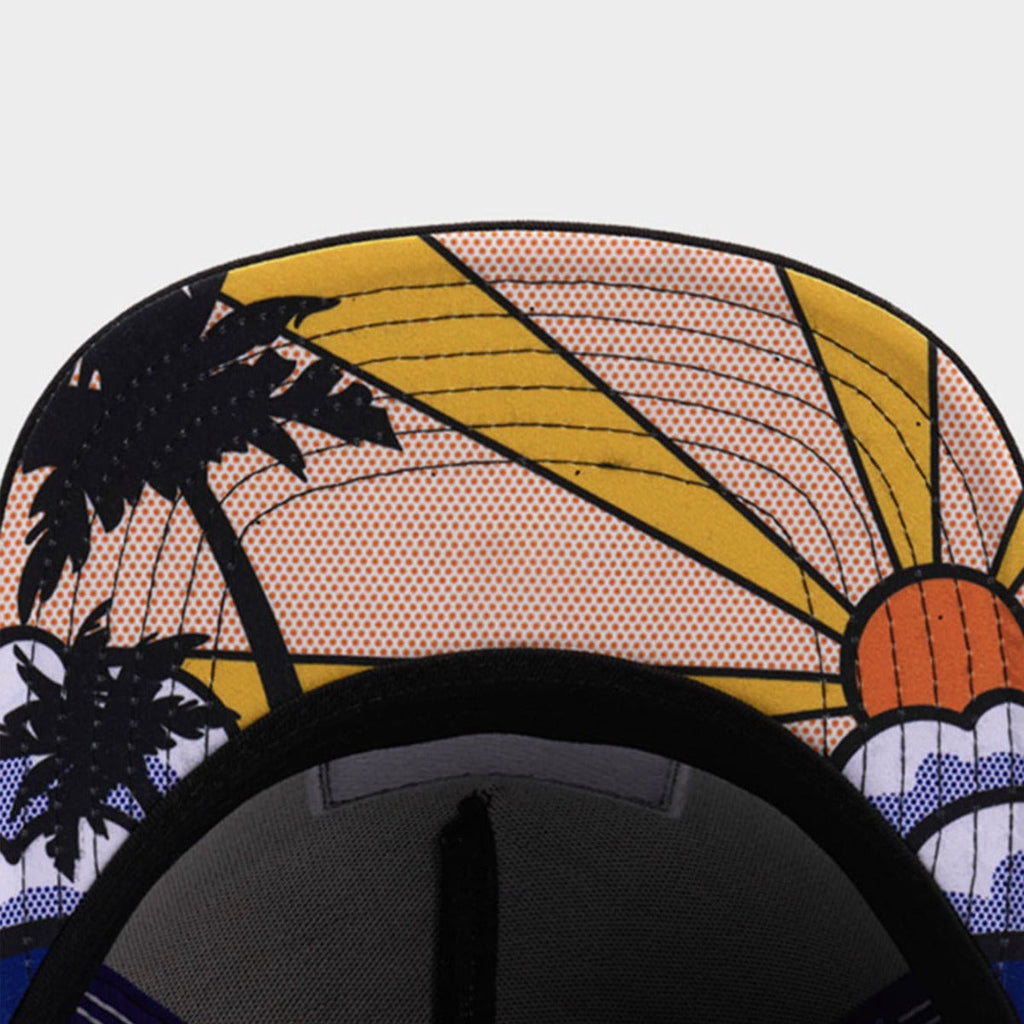 Trendy flat brimmed snapback hats hip hop character avatar