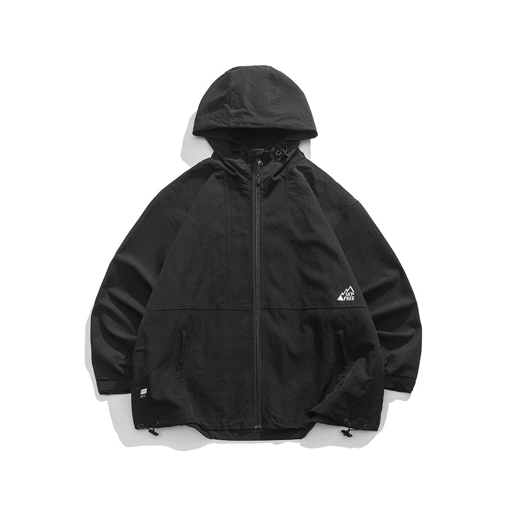 Unisex Jacket Function Men's Assault Jacket Solid Color Casual Loose-Fitting Hoodie Jacket
