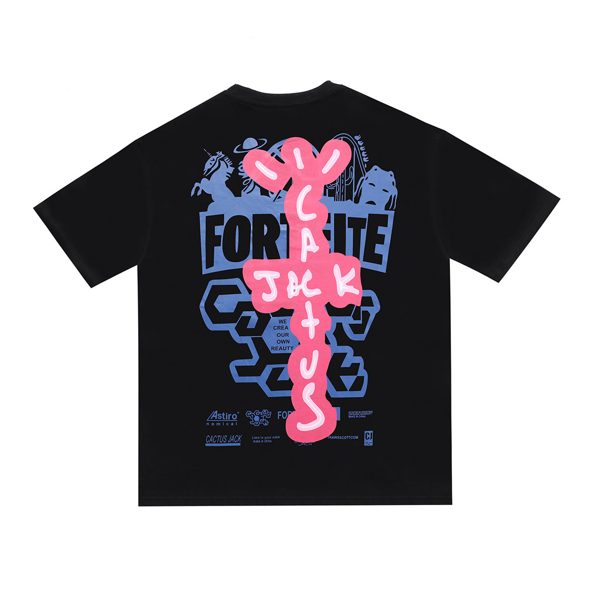 Travis Scott T-Shirt Travis Scott Cactus Jack Loose Short Sleeve T-Shirt