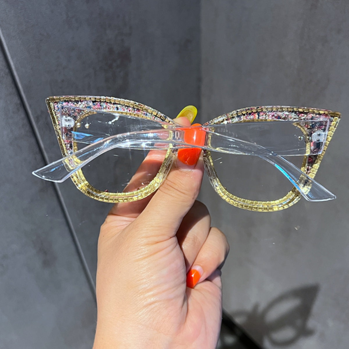 Trendy punk glasses gravel