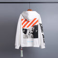 OW  hoodie 梦露图案印花套头连帽