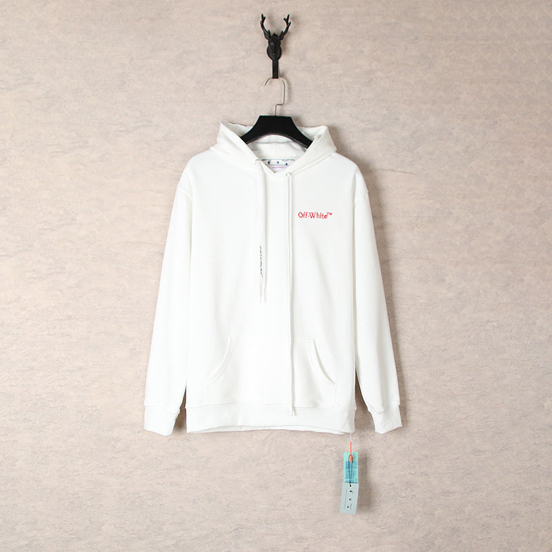 OW hoodie Autumn/Winter Letter Arrow Pattern