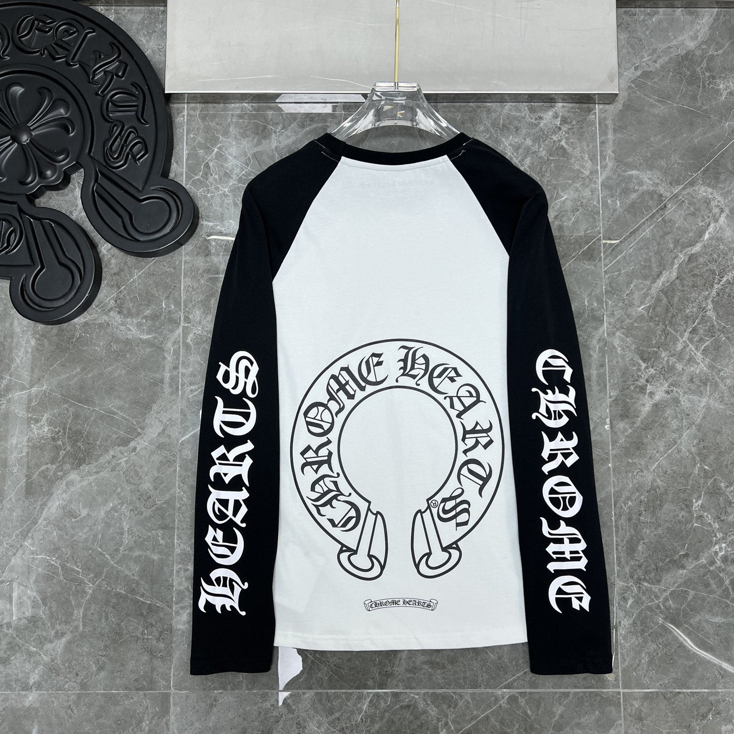 CHH  Heart Long Sleeve Shirt Unisex Fashion Loose Long Sleeve Shirt