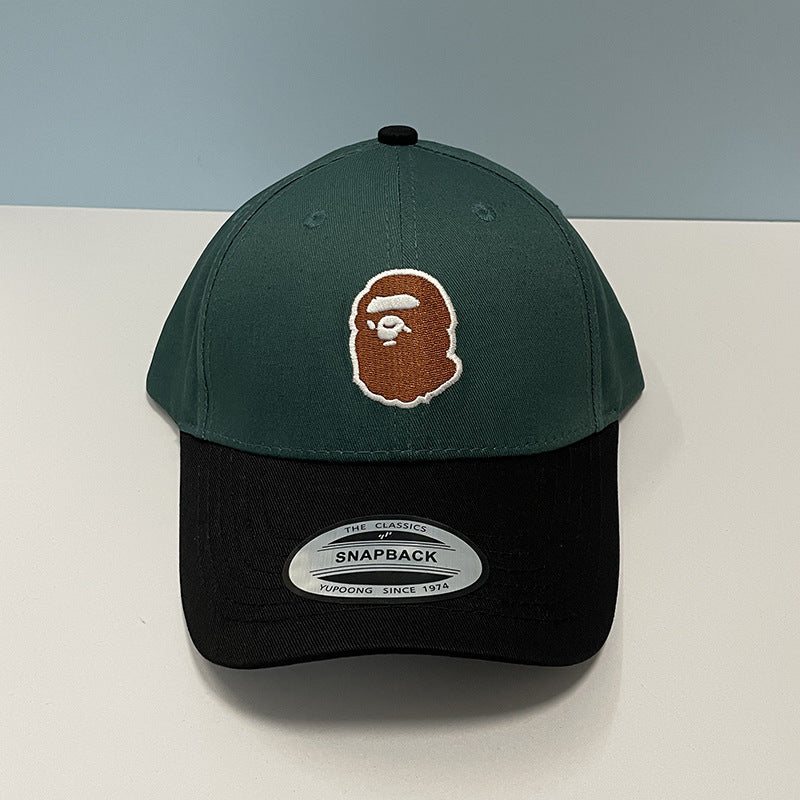 Bathing Ape Bape Hat Trendy brand ape head hat Sunshade sunscreen baseball cap Men's and women's simple cap
