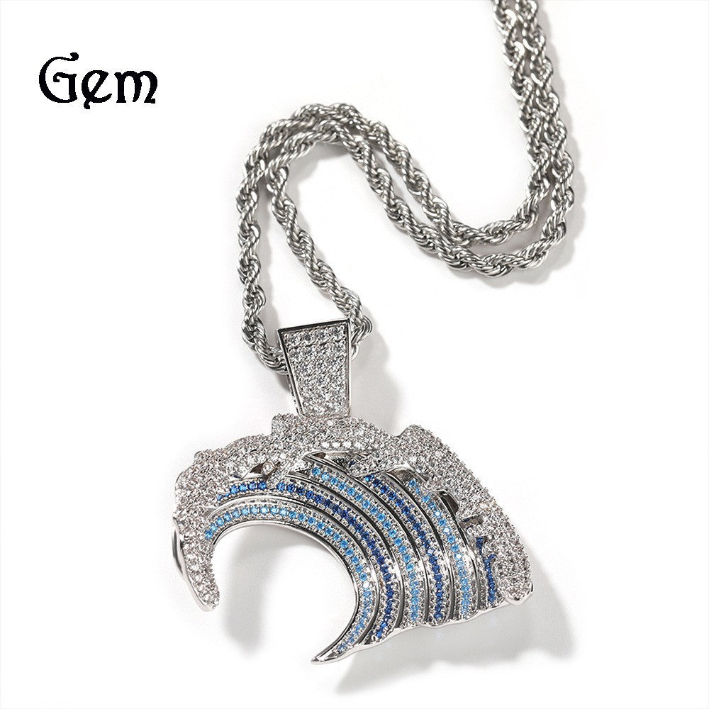 Jewelry Diamond Wave Hipster Pendant ins Pendant Spectrum St. Valentine's Jesus Pieces