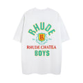 Rhude T Shirt Micro Label Letter Coconut Pattern Short Sleeve T-Shirt