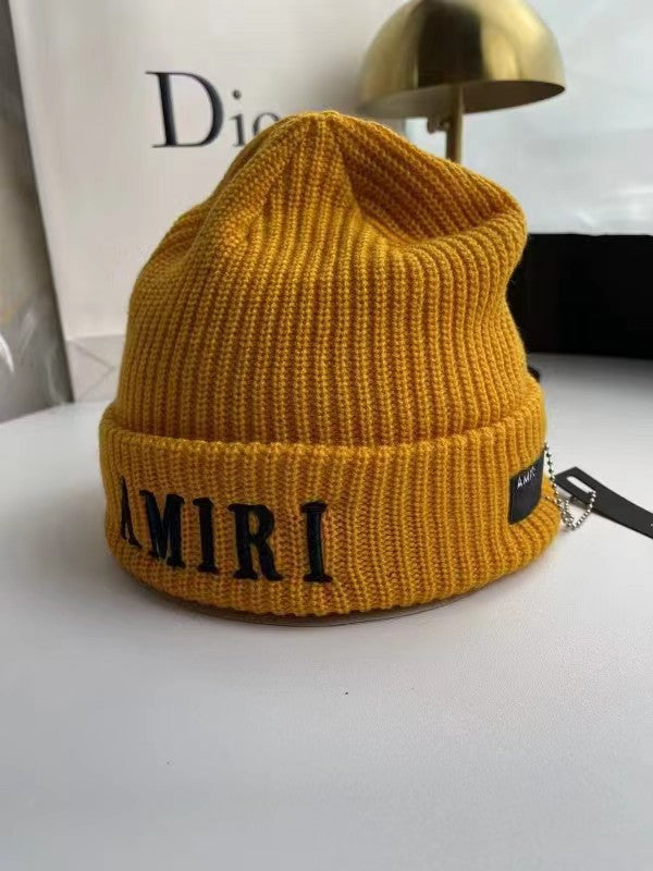 Amiri Knitted Hat AM Trend Embroidery