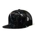 Trendy flat brimmed snapback hats mesh summer breathable sun shade