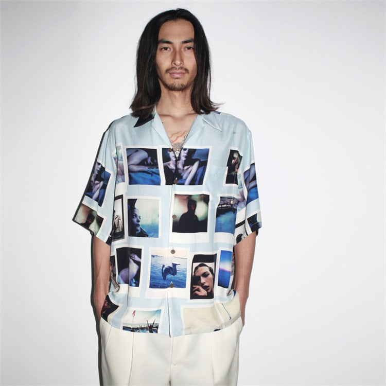 GUILTYPARTIES TIGER Shirts 23ss DAVIDE SORRENTI DAVID SORENTI Short Sleeve Shirt