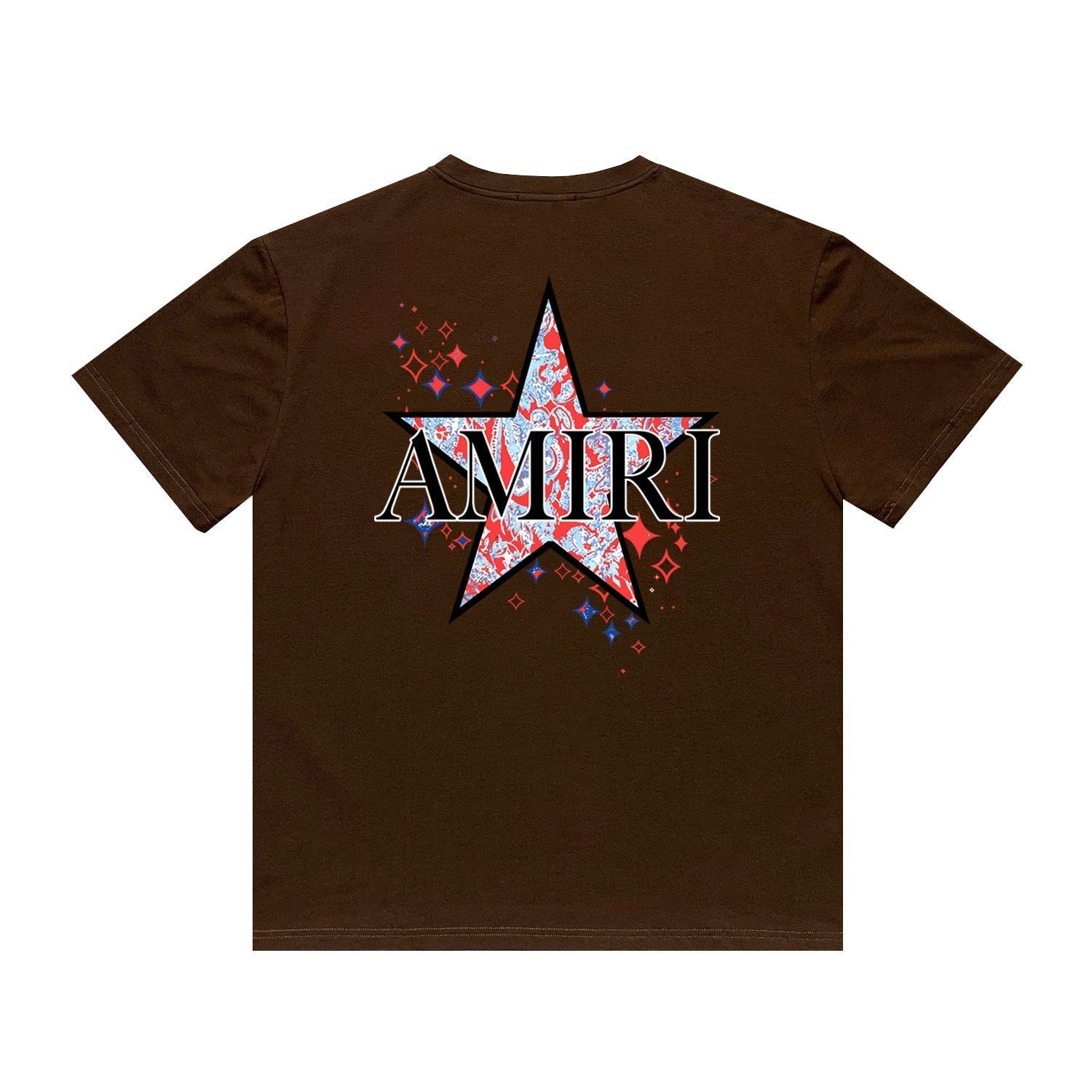Amiri T Shirt Casual Hip Hop round Neck Short Sleeve T-shirt