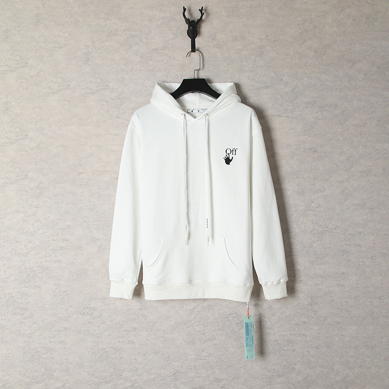 OW  hoodie Color gradual change Arrow pattern Pullover Hood