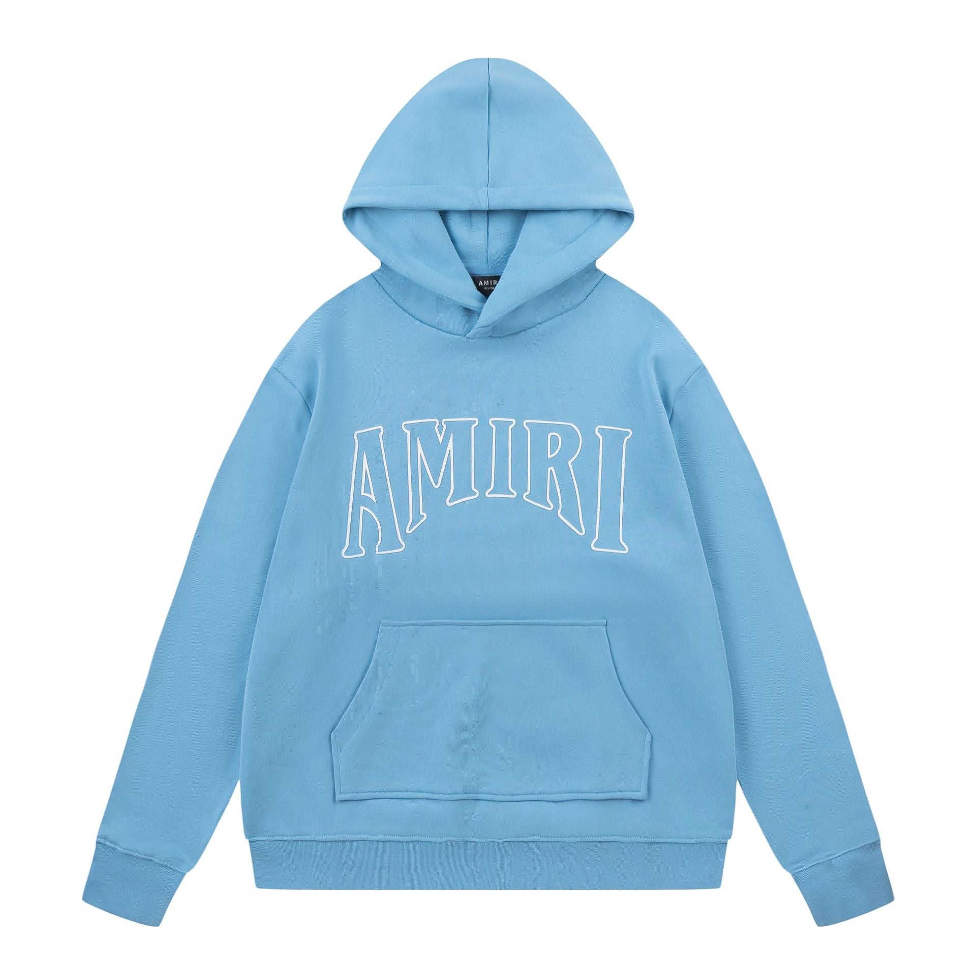 Amiri Hoodie AMI Letter logo print pullover hooded sweater for men and women
