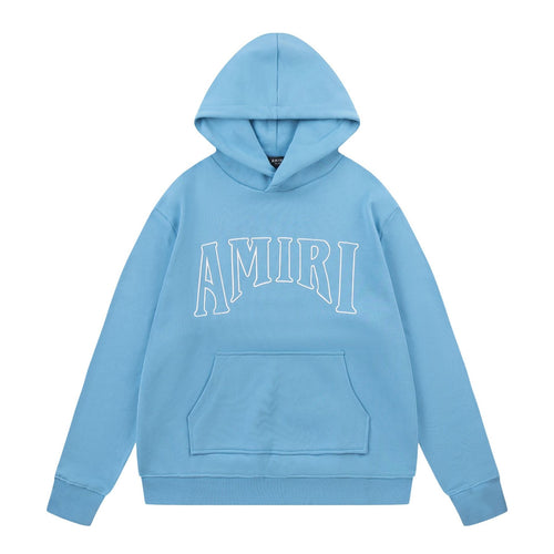 Amiri Hoodie AMI Letter logo print pullover hooded sweater for men and women