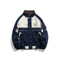 Unisex Jacket Stand Collar Coat for Male and Female Students Loose Jacket